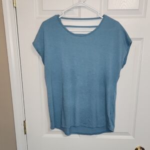 Reebok Blue Cap Sleeve Relaxed T-Shirt